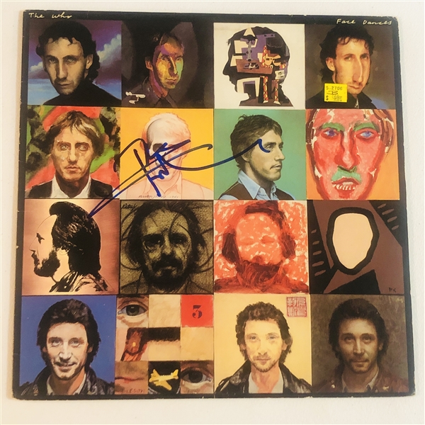 The Who: Pete Townshend In-Person Signed “Face Dances” Album Record (John Brennan Collection) (Beckett/BAS Authentication)