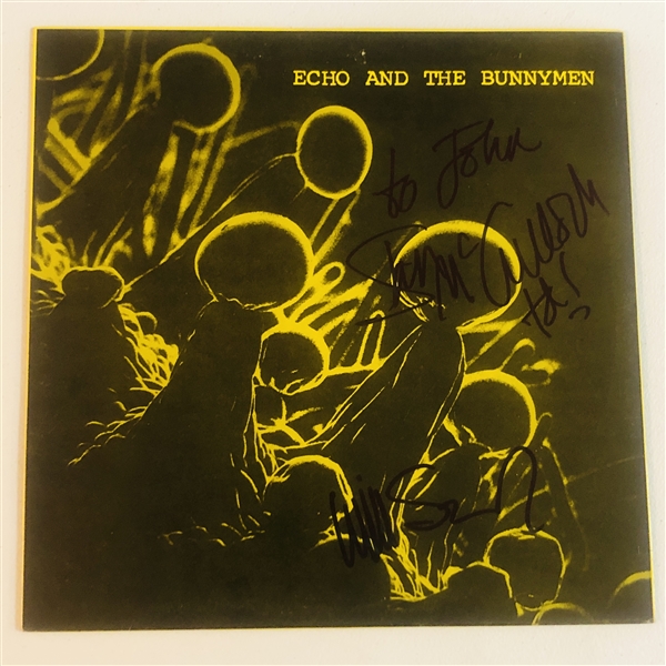 Echo and the Bunnymen: McCulloch & Sergeant In-Person Signed “Italian Concert” Album Record (2 Sigs) (John Brennan Collection) (Beckett/BAS Authentication)