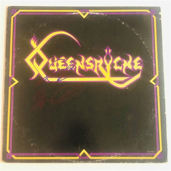 Queensryche: Geoff Tate & Chris DeGarmo In-Person Signed Self-Titled Debut 12” EP Record (John Brennan Collection) (Beckett/BAS Authentication)