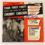 Chubby Checker In-Person Signed “Your Twist Party With the King of Twist” Album Record (John Brennan Collection) (Beckett/BAS Authentication)