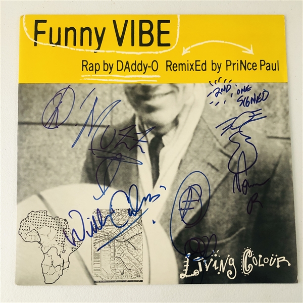 Living Colour In-Person Group Signed “Funny Vibe” Album Record (4 Sigs) (John Brennan Collection) (JSA Authentication)