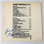 Randy Newman In-Person Signed “Randy Newman Live” Album Record (John Brennan Collection) (Beckett/BAS Authentication)
