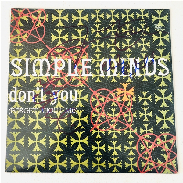 Simple Minds In-Person Group Signed "Dont You (Forget About Me)"Album Record (3 Sigs) (John Brennan Collection) (JSA Authentication)