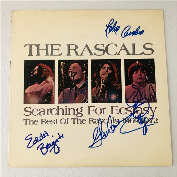 The Rascals In-Person Group Signed "Searching for Ecstasy” Album Record (4 Sigs) (John Brennan Collection) (JSA Authentication)