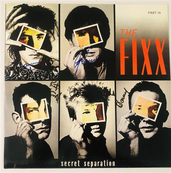 The Fixx In-Person Group Signed " Secret Separation” Album Record (5 Sigs) (John Brennan Collection) (JSA Authentication)