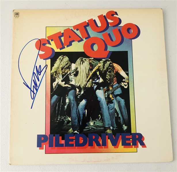 Status Quo In-Person Dual-Signed “Piledriver” Album Record (John Brennan Collection) (Beckett/BAS Authentication)