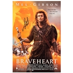 Mel Gibson Signed 1995 Braveheart 27” x 40” Movie Poster (Third Party Guaranteed)