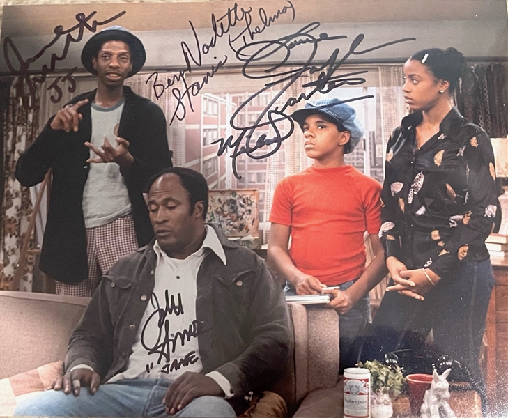 Good Times Cast Signed 8” x 10” Photo (5 Sigs) (Beckett/BAS Authentication)