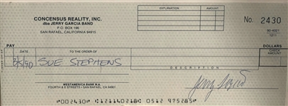 Jerry Garcia Signed Check (Roger Epperson/REAL Authentication) 