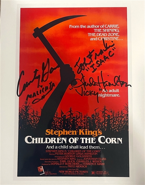 Children of the Corn Cast Signed 8” x 10” Photo (3 Sigs) (Third Party Guaranteed)