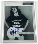 Eddie Van Halen Signed 7.5” x 10” Photo (Beckett/BAS Encapsulated)