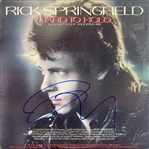 Rick Springfield Signed "Hard to Hold" Album w/ Vinyl (BAS)