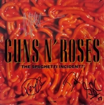 Guns N Roses: Reed, Sorum, Clarke & McKagen Signed "The Spaghetti Incident?" Album Cover (Third Party Guaranteed)