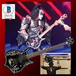 KISS: Gene Simmons Stage Used & Signed Punisher Bass Guitar :: Used 8-18-21 in Mansfield, MA with Photo Proof! (Third Party Guaranteed)