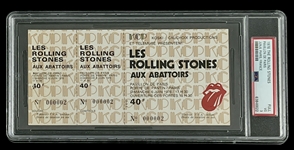 Rolling Stones Original 1976 Concert Ticket @ Pavillon De Paris (PSA/DNA Encapsulated)