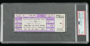 LL Cool J, Eazy E, N.W.A. 1989 Original Concert Ticket w/ Mint 9 Grade! (PSA/DNA Encapsulated)