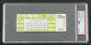 Prince Original 1988 Lovesexy Tour Ticket @ Oakland Coliseum (PSA/DNA Encapsulated)