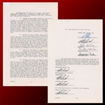 Fleetwood Mac Incredible 1980 Band Signed 24-Page Contract for Seven Album Deal with Warner Bros! (Beckett/BAS LOA)