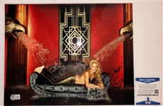 Shakira 14” x 11” Signed Photo w/ Lips Sketch (Beckett/BAS Authentication)