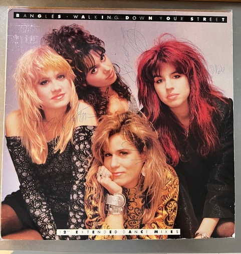 The Bangles: Fully Signed "Walking Down Your Street" Album Cover (Third Party Guaranteed)