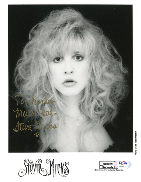 Stevie Nicks Signed 8" x 10" Promotional Photo (PSA/DNA LOA)