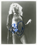 Robert Plant Signed 8" x 10" B&W Photo (JSA LOA)