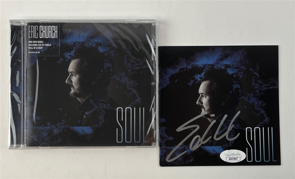 Eric Church Signed Soul CD Insert w/ Unopened Copy (JSA)