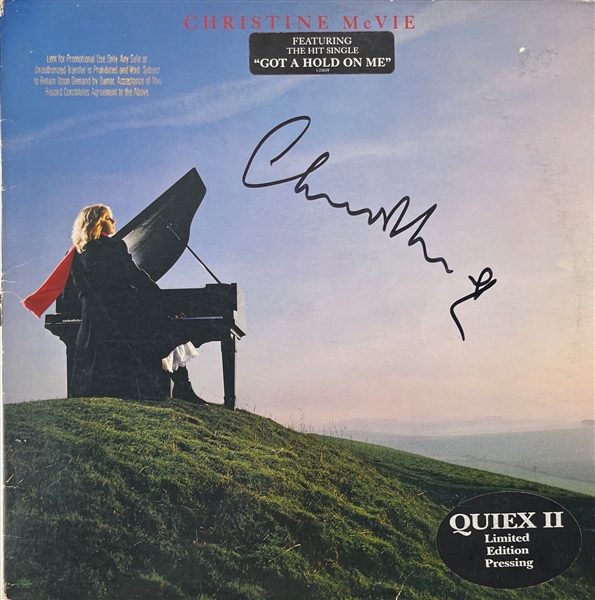 Christine McVie Signed Self Titled Promotional Album Cover w/ Vinyl (PSA/DNA)