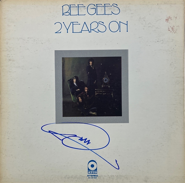 Bee Gees: Barry Gibb Signed "2 Years On" Album Cover (Beckett/BAS)