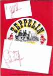 Led Zeppelin: Bonham & Jones Pair of Signatures w/ Original 1975 Program (2 Sigs) (Roger Epperson/REAL Authentication) 