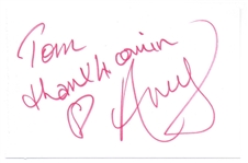 Amy Winehouse Signature on 5.75" x 3.75" Page (Roger Epperson/REAL Authentication)  