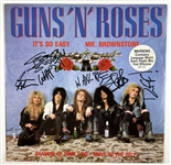 Guns N’ Roses RARE Vintage Group Signed “It’s So Easy / Mr. Brownstone” 12” Record (5 Sigs) (Roger Epperson/REAL Authentication)