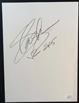 Guns N Roses: Slash Signed 8.5" x 11" Cardstock Page (JSA COA)