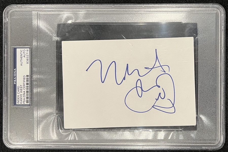 Kanye West Signed 4" x 6" Index Card with Sketch (PSA/DNA Encapsulated)
