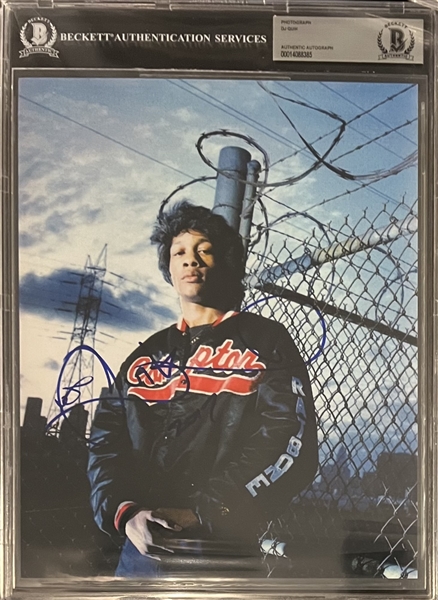 DJ Quik In-Person Signed 8" x 10" Color Photo (Beckett/BAS Encapsulated & BAS LOA)
