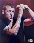Linkin Park: Chester Bennington Signed 8" x 10" Color Photo (Beckett/BAS LOA)