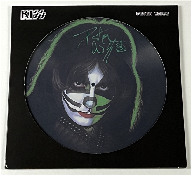 KISS: Peter Criss Signed Color Picture Disc Record (Third Party Guaranteed)