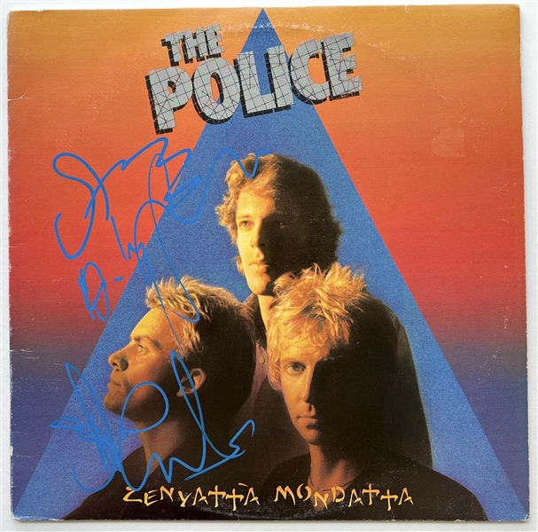 The Police In-Person Group Signed “Zenyatta Mondatta” Album Record (3 Sigs) (JSA Authentication)