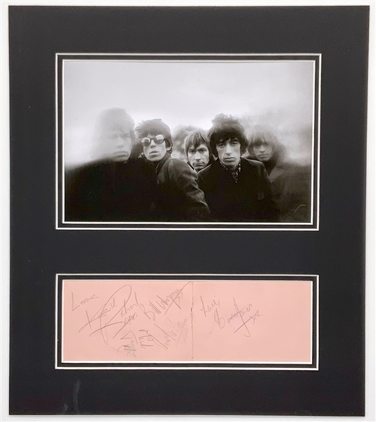 Rolling Stones Fully Group Signed w/ Brian Jones Page (5 Sigs) (Roger Epperson/REAL Authentication) 