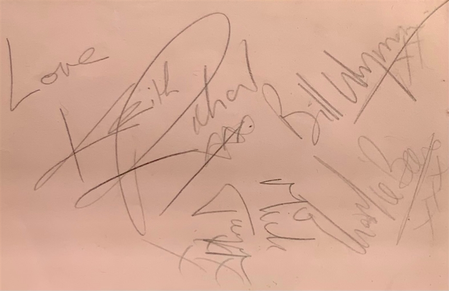 Rolling Stones Fully Group Signed w/ Brian Jones Page (5 Sigs) (Roger Epperson/REAL Authentication) 