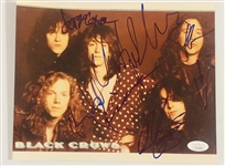 Black Crowes In-Person Group Signed Original Lineup 10” x 8” Photo (5 Sigs) (John Brennan Collection) (JSA Authentication)