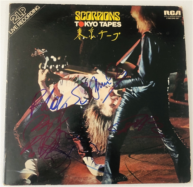 Scorpions In-Person Signed “Tokyo Tapes” 45 Album Record (5 Sigs) (John Brennan Collection) (Beckett/BAS Authentication)