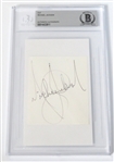 Michael Jackson Signed 3” x 5” Cut Autograph (Beckett/BAS Encapsulated & JSA LOA) 