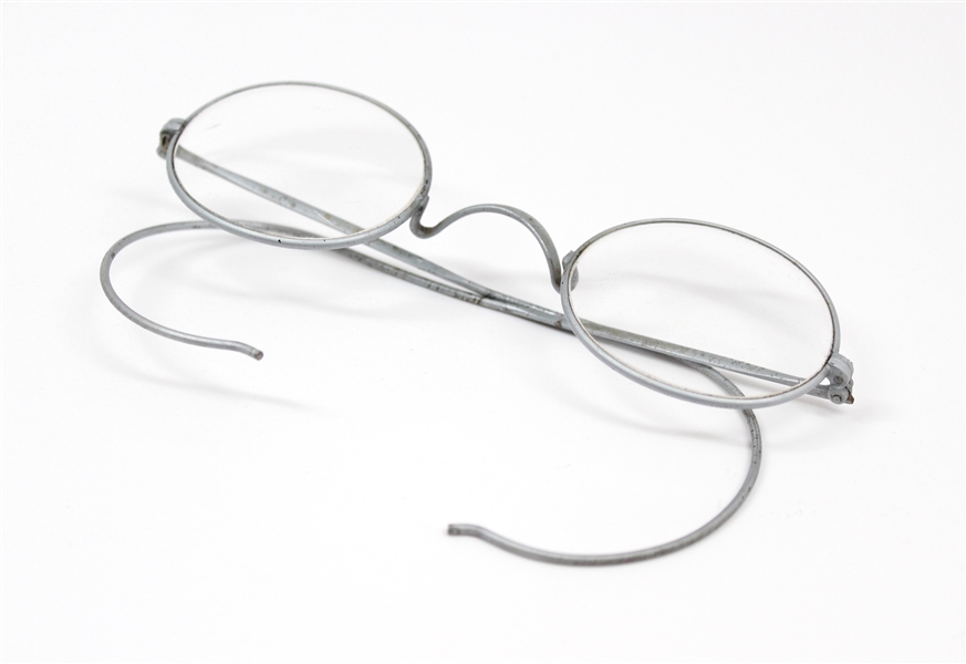Beatles: John Lennon’s Personally Owned and Worn Round-Wire Eyeglasses (Beatles Press Secretary Tony Barrow Provenance) 