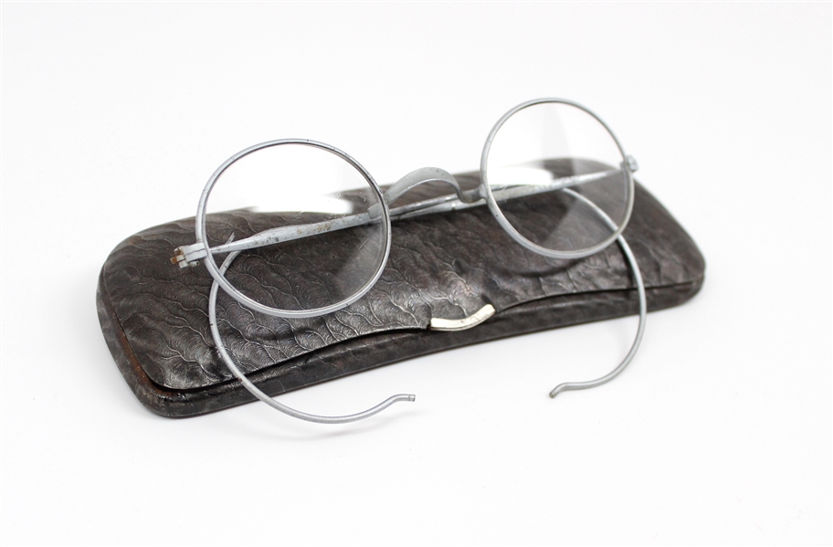 Beatles: John Lennon’s Personally Owned and Worn Round-Wire Eyeglasses (Beatles Press Secretary Tony Barrow Provenance) 