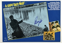 Beatles: Ringo Starr In-Person Signed 11.75” x 8.25” “Hard Day’s Night” Lobby Card (Third Party Guaranteed)