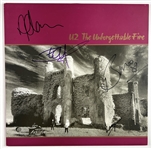 U2 Group “The Unforgettable Fire” Album Record (4 Sigs) (Third Party Guaranteed)