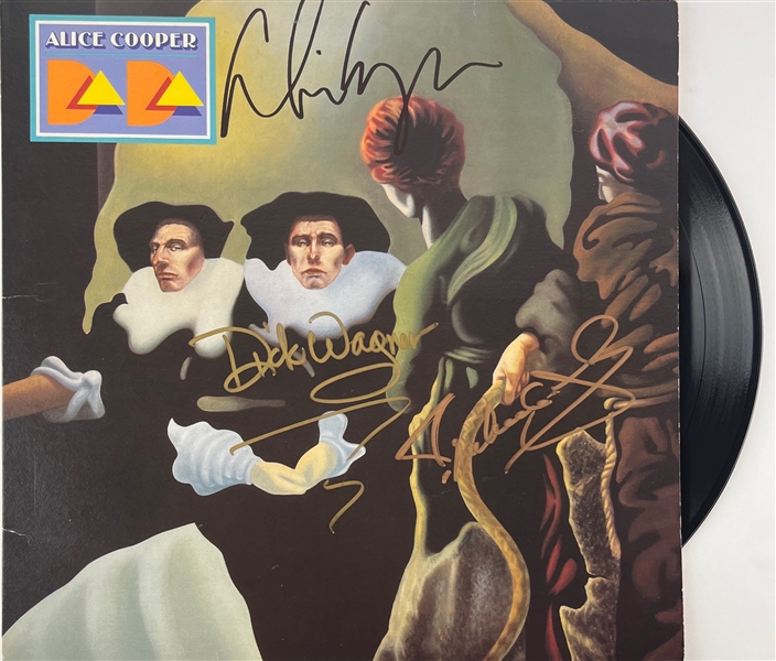 Alice Cooper Group Signed Album Cover w/ Vinyl (Third Party Guaranteed)
