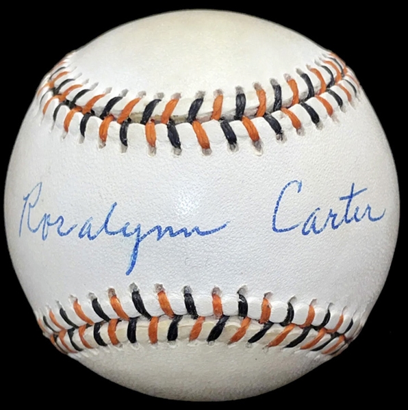 First Lady Rosalynn Carter Signed Official 1993 MLB All-Star Game Baseball! (JSA)
