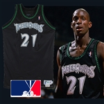 Kevin Garnett 1998-99 Game Worn & Signed Minnesota Timberwolves Jersey (TWolves LOA, Steiner & Sports Investors LOA)